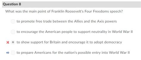 What Was The Main Point Of Franklin Roosevelt S Four Freedoms Speech