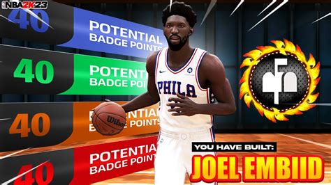 How To Make Joel Embiid EXACT Build On NBA 2K23 YouTube