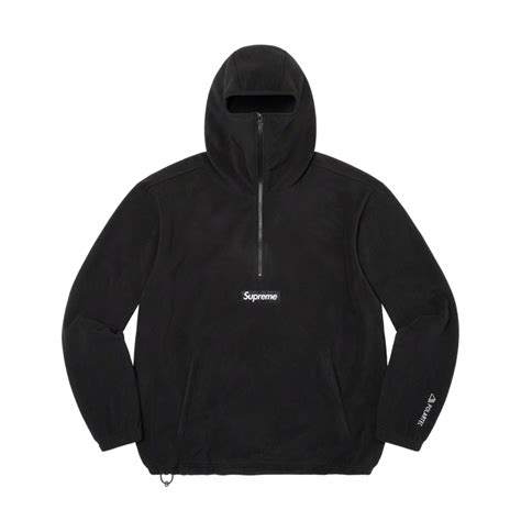 Supreme Polartec Facemask Half Zip Pullover Black