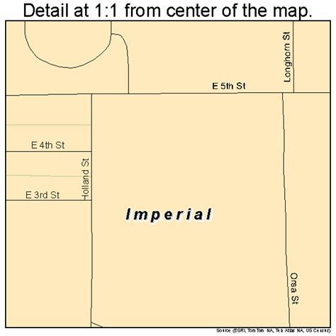 Imperial Nebraska Street Map 3123690