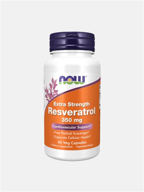 Resveratrol Extra Strength Mg Veg C Psulas Now