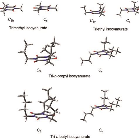 Structures Of The Secondary And Tertiary Alkyl Substituted