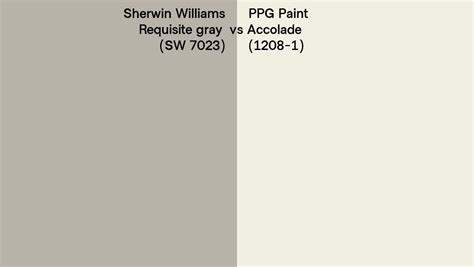 Sherwin Williams Requisite Gray SW 7023 Vs PPG Paint Accolade 1208 1