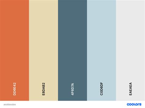 Color schemes on Behance