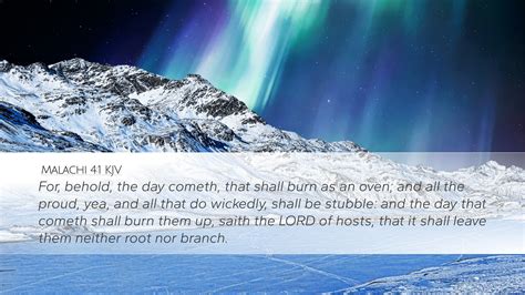 Malachi 4 1 KJV Desktop Wallpaper For Behold The Day Cometh That