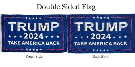 Trump 2024 Take America Back Flag 3 X 5 Ft Dbl Sided Outdoor