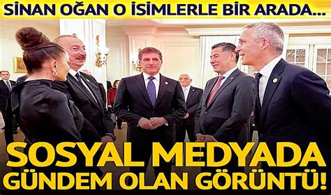 Sosyal Medyada Gündem Olan Fotoğraf Sinan Oğan İlham Aliyev