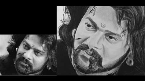 Drawing Of Bahubali Prabhas Realistick Pencil Sketch Youtube