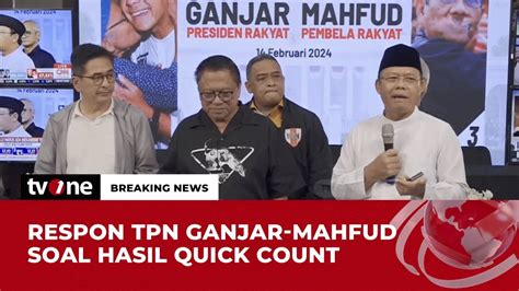 Begini Suasana Posko Pasangan Ganjar Mahfud Breaking News TvOne YouTube