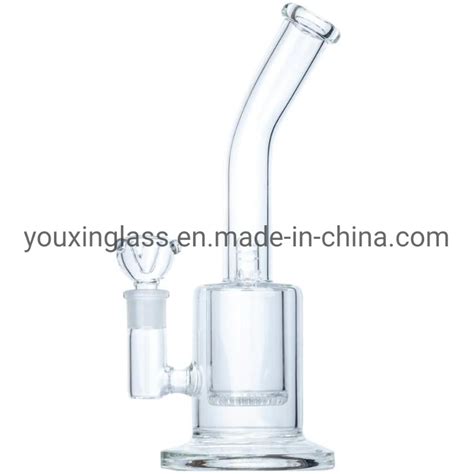 OEM Clear Glass Recycler Oil DAB Rig Smoking Water Pipe With Honeycomb