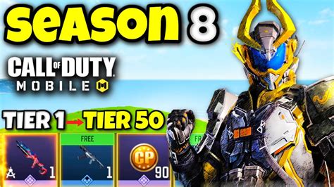 New Season 8 Battle Pass Maxed Out In Cod Mobile Youtube