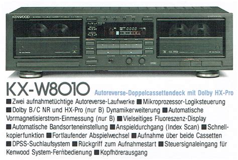 Kenwood KX W 8010 Hifi Wiki