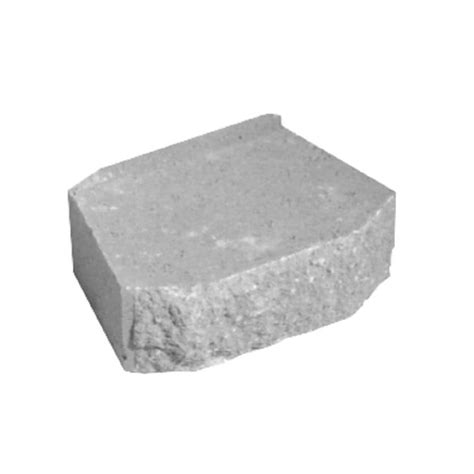 Shop Gray Splitface Beveled Concrete Retaining Wall Block Common 12