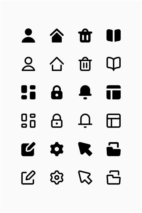 Micro Bold Micro Line Interface Icons Web Design Icon App Icon