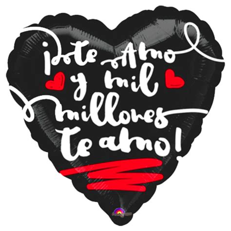 Globo Metalico Te Amo Y Mil Millones De San Valentin En Forma De