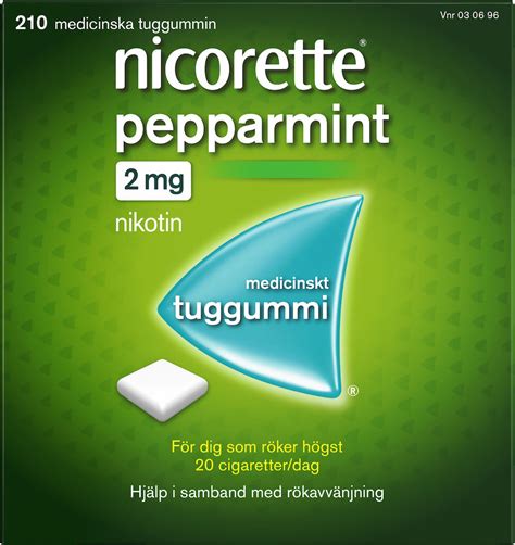 Nicorette Pepparmint Medicinskt Tuggummi Mg St Apotek Hj Rtat