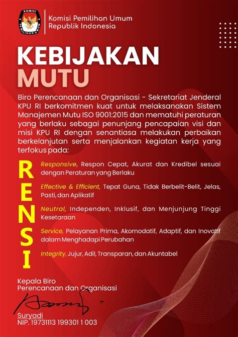 Contoh Contoh Kebijakan Mutu Konsultan ISO ISO 9001