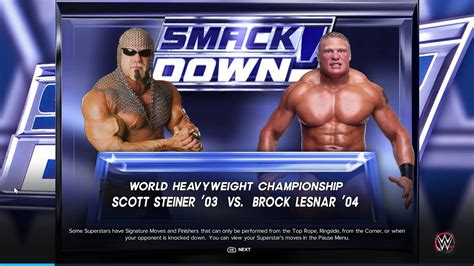 WWE 2K23 Scott Steiner Vs Brock Lesnar Battle Of Powerhouses