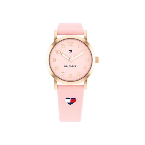 Reloj Tommy Hilfiger Girls Comunion Rosa Y Dorado Anal Gico