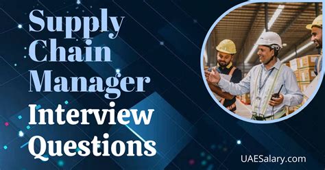 Supply Chain Manager Interview Questions With Sample Answers