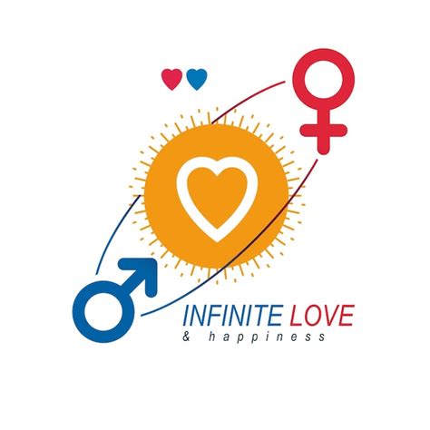 Premium Vector | Love couple conceptual logo, unique vector symbol ...