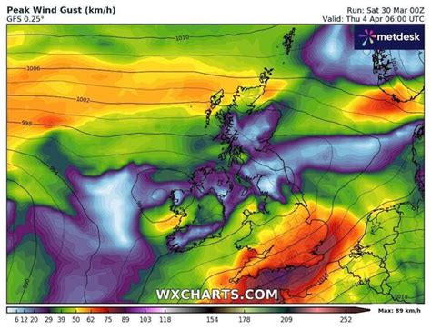 New storm maps turn red as heavy rain and gale-force winds set to batter Britain | Weather ...