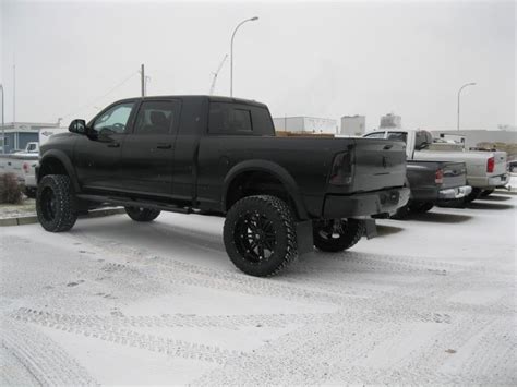 Matte Black Lifted Dodge Ram