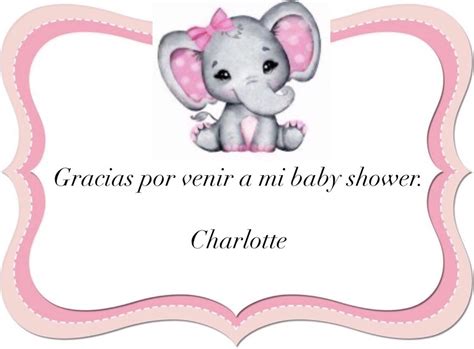 Nota Agradecimiento Por Asistir Imprimibles Gratis Baby Shower