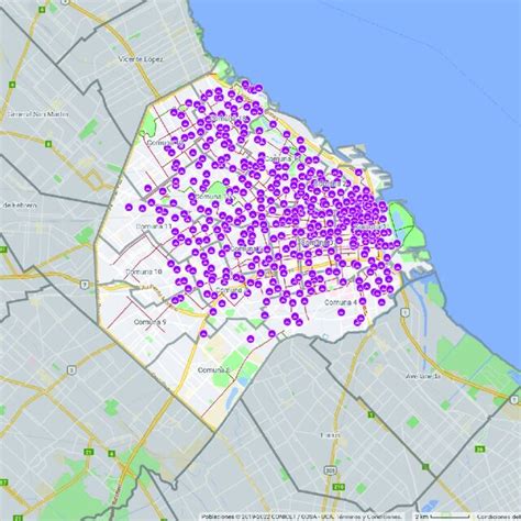 Comunas E Infraestructura Ciclista En Buenos Aires Año 2019 Fuente