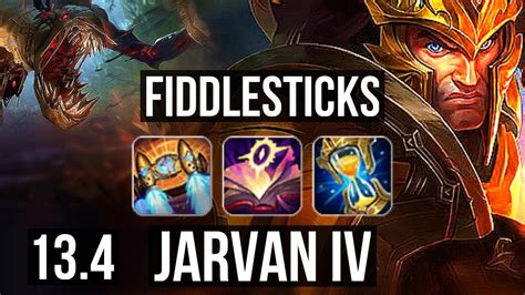 FIDDLESTICKS Vs JARVAN IV JNG 6 0 5 1300 Games 1 4M Mastery