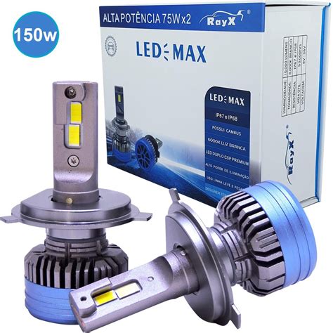 Ultra Led Max Rayx Lumens W K Hb V V Shopee Brasil