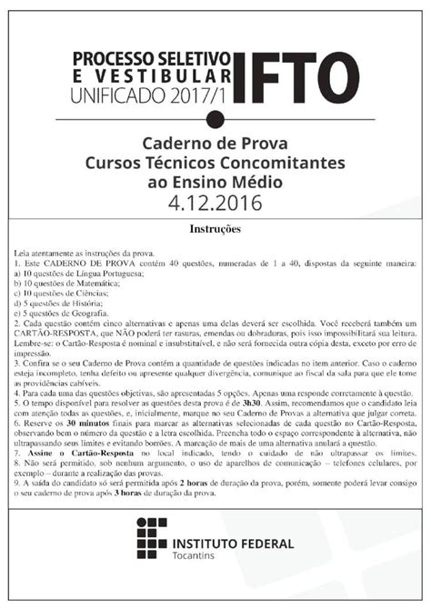 PDF PROVA 2 ifto edu br gramatical dos advérbios C A palavra é