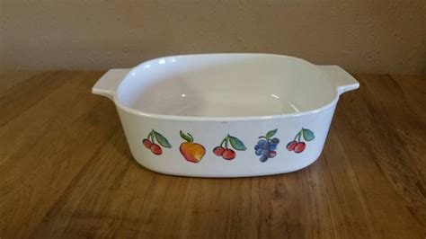 Vintage Kitchen Corning Ware Fruit Basket Design 2 Liter Etsy