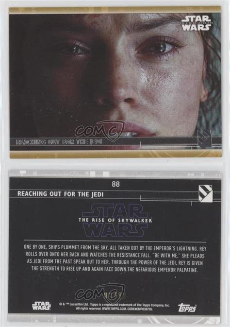 2020 Topps Star Wars Rise Of Skywalker Series 2 Gold 6 10 Rey 88 13iq