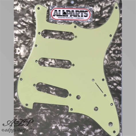 Pickguard Stratocaster Mint Green Ply Holes Pattern