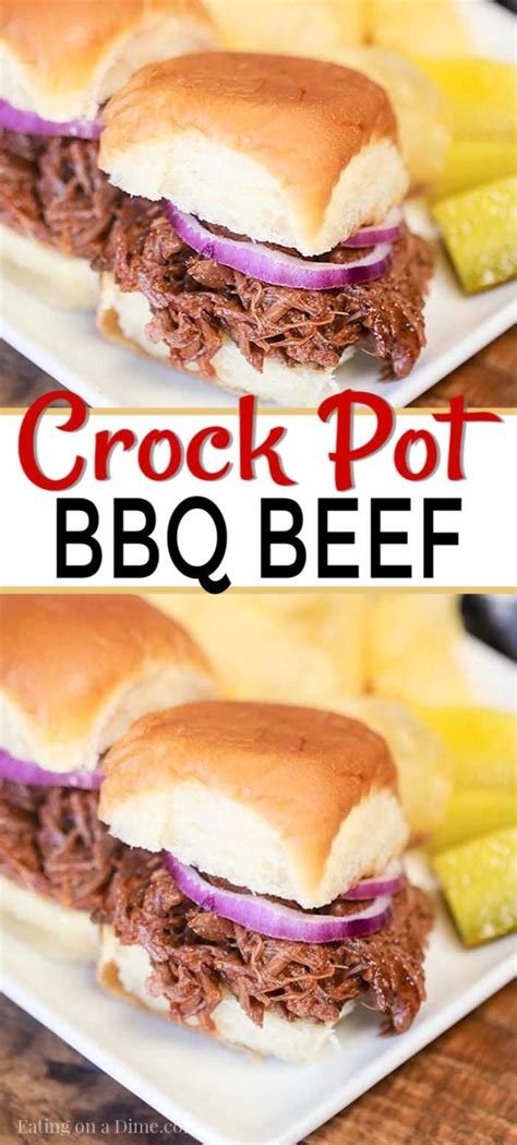 This Slow Cooker Bbq Beef Sandwich Recipe Is Perfect For A Busy