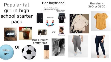 Popular Fat Girl In High School Starter Pack Rstarterpacks