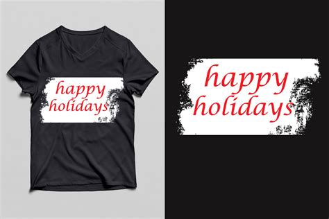 Happy Holidays Tshirt Graphic By Mdrasel00 · Creative Fabrica