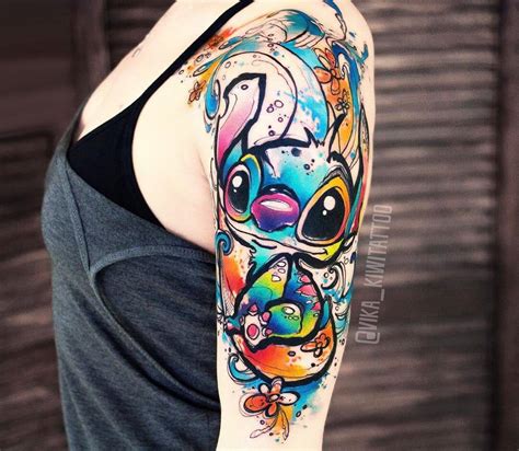 Stitch tattoo by Kiwi Tattoo | Photo 25743