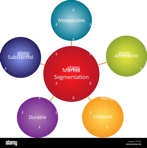 La segmentación del mercado de negocios estrategia de gestión Diagrama