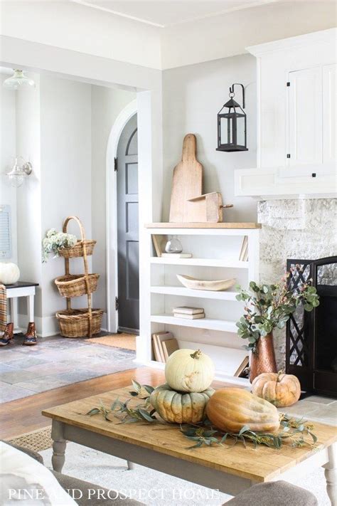 Touches Of Fall Home Tour Pine And Prospect Home Spring Home Decor