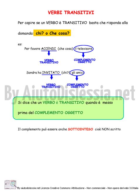 I Verbi Aiutodislessia Net