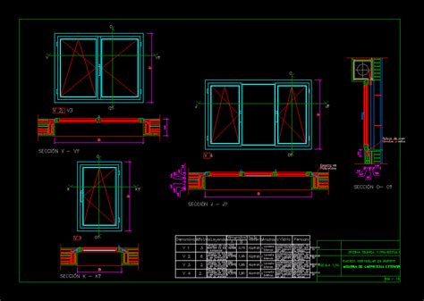 Puertas Y Ventanas De Madera En AutoCAD Librería CAD