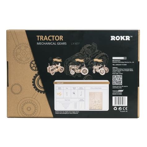 Rokr D Holz Puzzle Traktor Modellbausatz Schulfabrik De