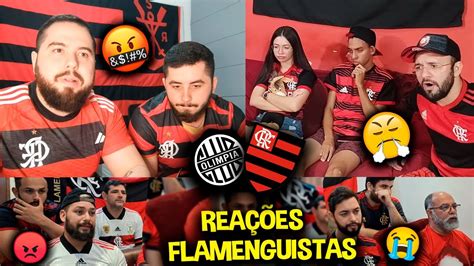 REAÇÕES FLAMENGUISTAS ANTES e DEPOIS da ELIMINAÇÃO OLIMPIA 3X1