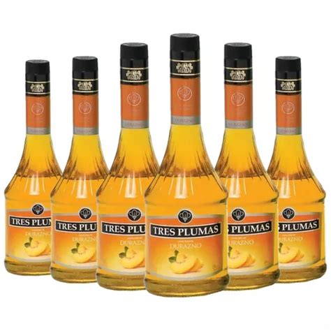 Licor Tres Plumas Sabor Duraznos Pack X6 Unid 01mercado MercadoLibre