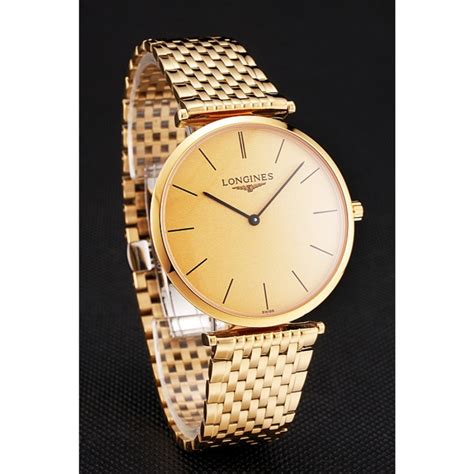 Svizzero Longines Grande Classique Oro Quadrante In Oro Cassa E