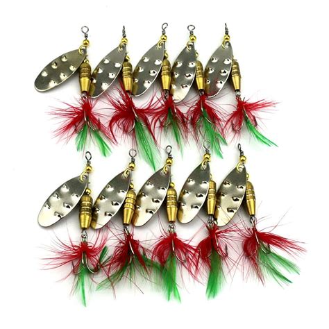 Pcs Fishing Hooks Hard Metal Sequin Spinner Spoon Fishing Lures