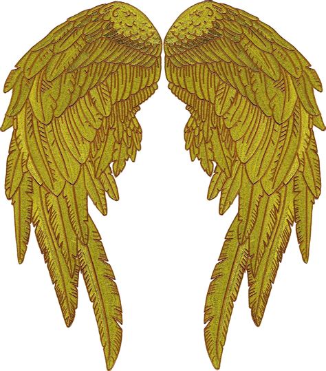 Amazon Gold Metallic Angel Wing Patches Saints Sinners