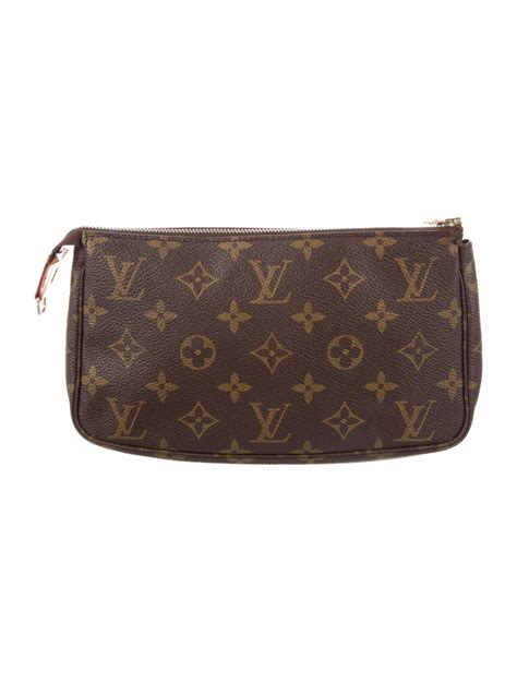 Louis Vuitton Monogram Mini Lin Pochette Accessoires Brown Shoulder